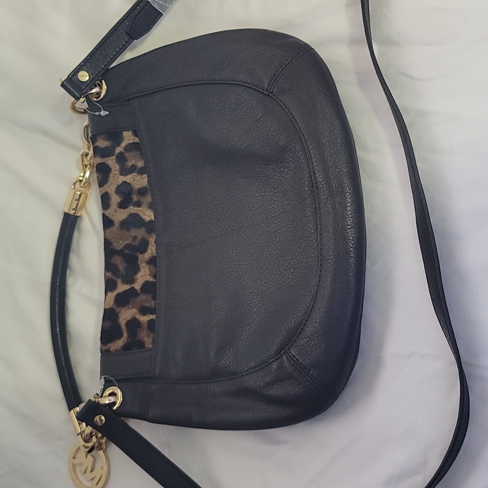 Michael Kor New Stanthorpe Brown Leopard Satchel w/ handle. - Picture 5 of 6